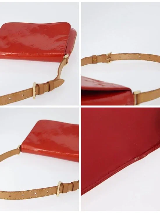 LOUIS VUITTON Monogram Vernis Thompson Street Bag Red M91094 LV Auth 172379 - Picture 16 of 16
